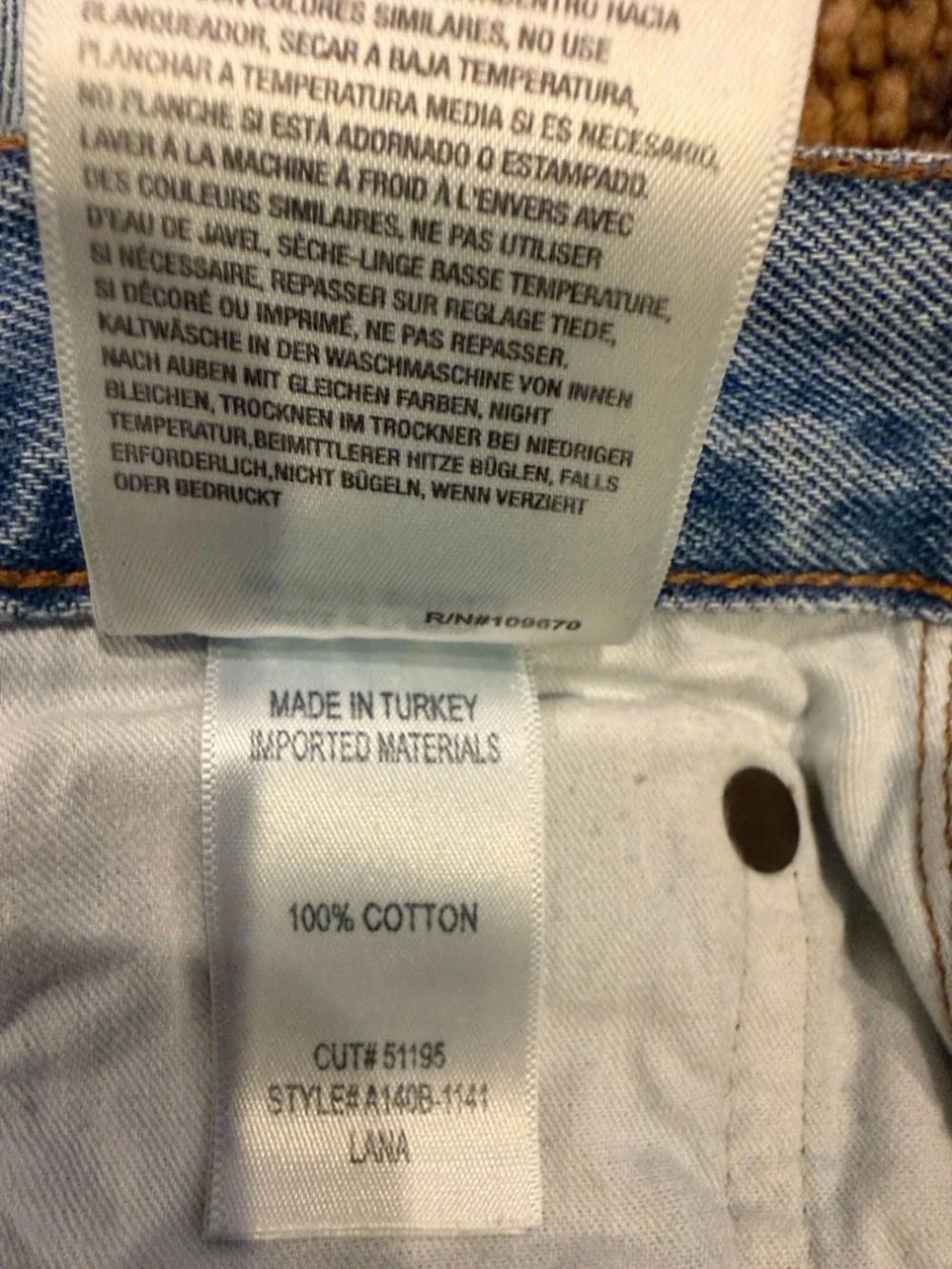 Agolde Lana Mid Rise Straight Jeans - Picture 7 of 7